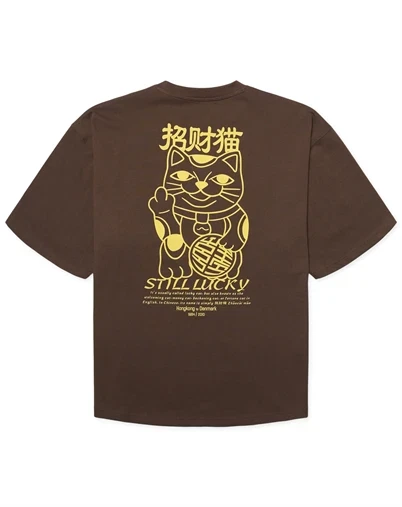 Woodbird - WBBeam Lucky T-shirt - Dark Brown